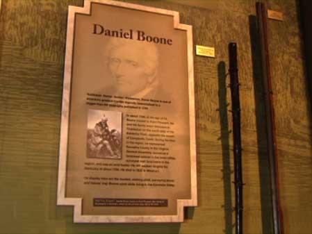 Daniel Boone Exhibit at State Musuem