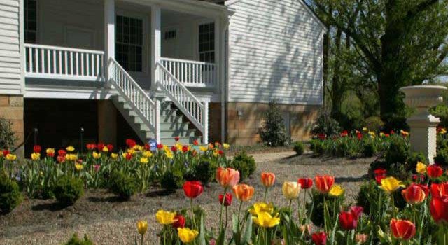 Springtime in the garden at the Craik-Patton House